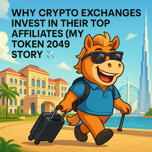 Why Crypto Exchanges Invest in Their Top Affiliates (My Dubai Token 2049 Story) ✈️💎
